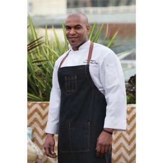 Chef Works Urban Memphis lang schort zwart