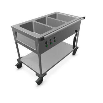 B.PRO Bain-marie wagen - SAW L-3, 3 x 1/1 GN