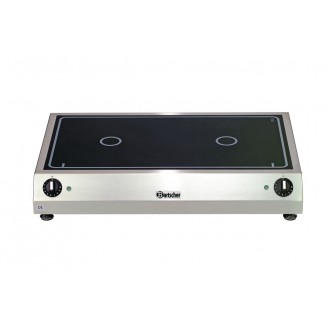 Bartscher 2-zones elektrisch keramisch kooktafel - tafelmodel 104907