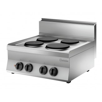 Bartscher 4-plaats elektrische kooktafel - tafelmodel 115007