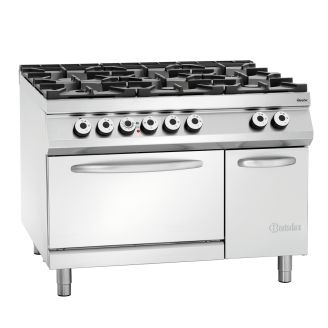 Bartscher 6-pits gasfornuis - elektrische oven, 2952481