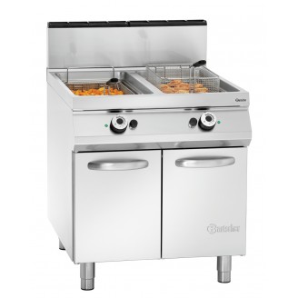 Bartscher dubbele gas friteuse - 2x 20 liter