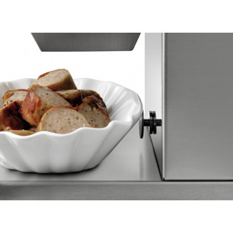 Bartscher elektrische Curryworst-snijder met dubbel sikkelmes - 120578