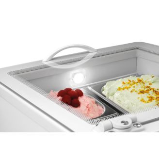 Bartscher ijsvitrine 2x5l-f