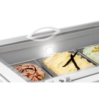 Bartscher ijsvitrine 3x5l-f