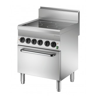 Bartscher keramisch fornuis, inclusief elektrische oven 1/1 GN, 115059