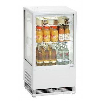Bartscher Mini-koelvitrine 58L, wit