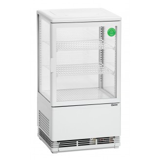 Bartscher Mini-koelvitrine 58L, wit