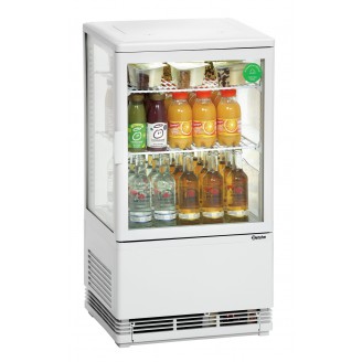 Bartscher Mini-koelvitrine 58L, wit