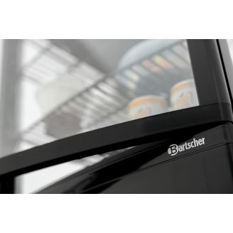 Bartscher mini-koelvitrine 64l2t zwart