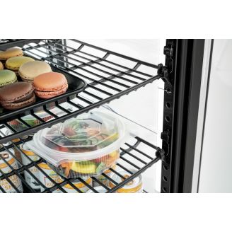 Bartscher mini-koelvitrine 64l2t zwart