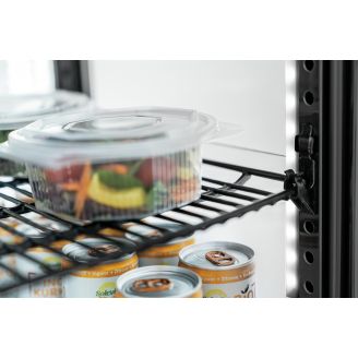Bartscher mini-koelvitrine 64l2t zwart