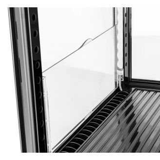 Bartscher mini-koelvitrine 64l2t zwart