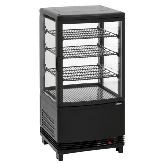 Bartscher mini-koelvitrine 64l2t zwart