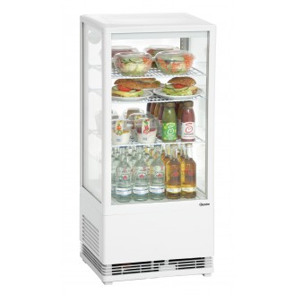 Bartscher Mini-koelvitrine 78L, wit