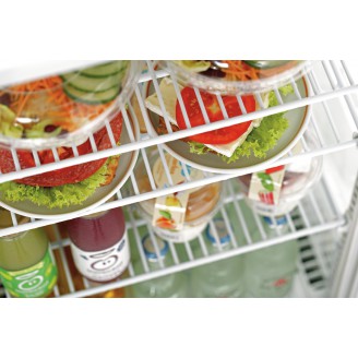 Bartscher Mini-koelvitrine 78L, wit