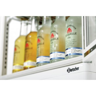 Bartscher Mini-koelvitrine 78L, wit