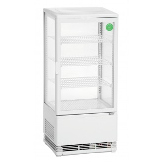 Bartscher Mini-koelvitrine 78L, wit