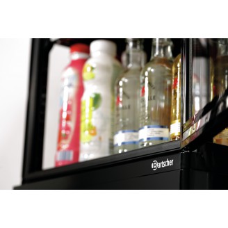 Bartscher Mini-koelvitrine 78L, zwart