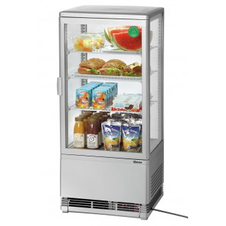 Bartscher Mini-koelvitrine - zilver - 78 liter