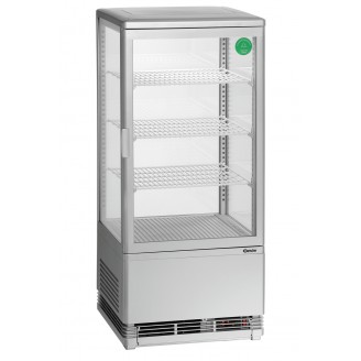 Bartscher Mini-koelvitrine - zilver - 78 liter