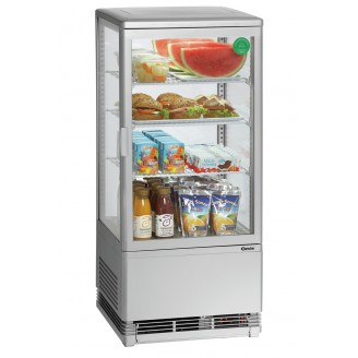 Bartscher Mini-koelvitrine - zilver - 78 liter