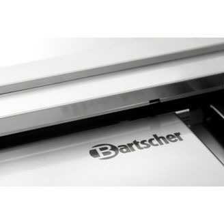Bartscher RVS werkkast, achteropstand, schuifdeuren, tussenschap
