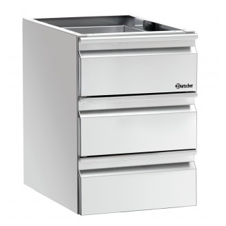 Bartscher Schuifladenblok 3 x 1/1 GN voor werk