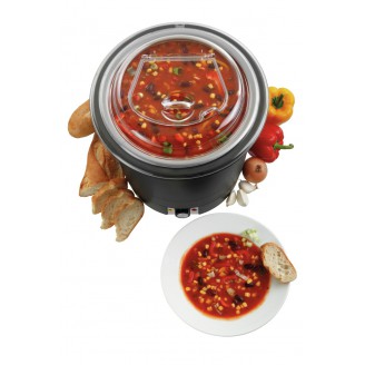 Bartscher Soeppan, 10&nbsp;L, zwart