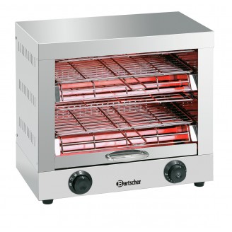 Bartscher toaster/ kwarts gratineeroven, dubbel - A151600