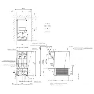 Hoshizaki beermatic dubbele tap, automatische tapbier dispenser