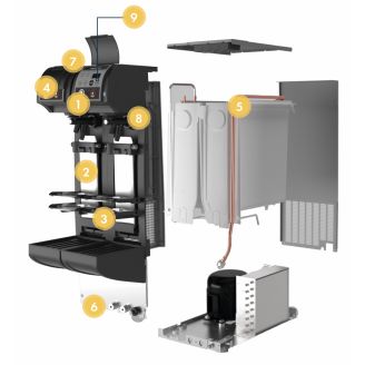 Hoshizaki beermatic dubbele tap, automatische tapbier dispenser