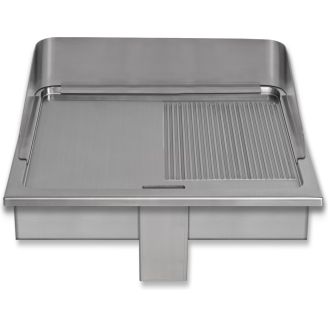 Berner inbouw braadpan 1/2 ribbel 17,4 kW 3 zones 1000mm Speed
