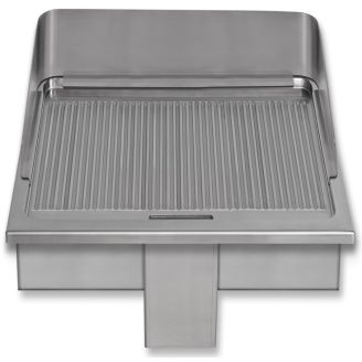 Berner inbouw braadpan ribbel 7,5 kW 2 zones Speed