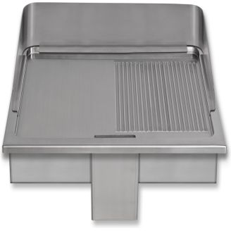 Berner inbouw inductiebraadpan glad-ribbel BGIH60 10 kW 2 zones