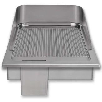 Berner inbouw braadpan ribbel 5,6 kW 1 zone Speed 400mm