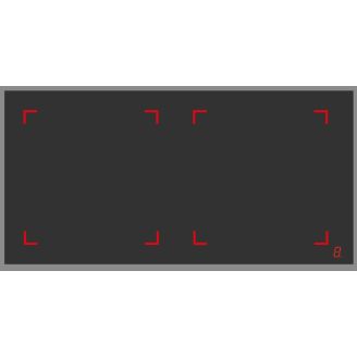 Berner Inductiekookplaat BI2EGLSQ16LED-A 16kW Sauteusenstar