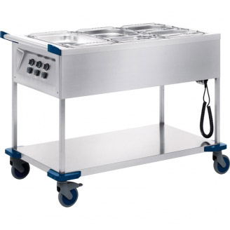 B.PRO Bain-marie wagen - SAW 3, 3 x 1/1 GN