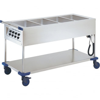 B.PRO Bain-marie wagen - SAW 4, 4 x 1/1 GN