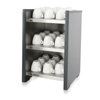 Bravilor RVS koppenwarmer, ca. 120 koppen - WHK - Stainless dark