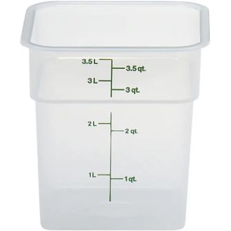 Cambro voorraadbus zonder deksel vierkant - 3.8L