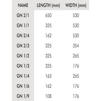 Vogue RVS GN 1/1 bak met anti-kleeflaag 40mm