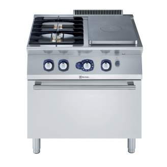 Electrolux 2-pits Gas doorkooktafel en gas oven, E7STGH30G0