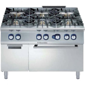 Electrolux gasfornuis - elektrische oven - 6-pits - draaideurkast