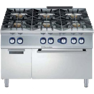 Electrolux gasfornuis - gas oven - 6-pits - draaideurkast
