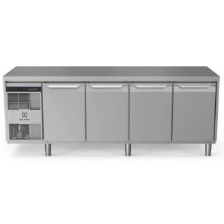 Electrolux koelwerkbank - 590lt, 4 deuren, vlak bovenblad