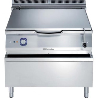 Electrolux elek. braadpan, 100 ltr, RVS Duomat bodem, handkanteling