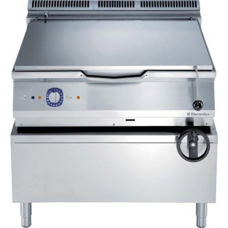 Electrolux gas braadpan - 100 liter - stalen bodem - handkanteling