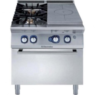 Electrolux gas doorkookplaat - 2-pits - gas oven - staand model