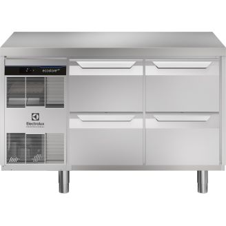 Electrolux koelwerkbank - 290lt, 4 laden, vlak bovenblad